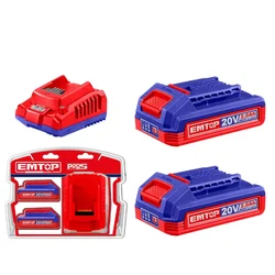 Emtop 20V P20S Lithium-Ion battery and charger kit (ELBCPK1222)