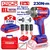 Emtop 20V 1/2" Lithium-Ion Cordless Impact Driver & Wrench With Battery, Charger & Accessories, 2600 RPM (ECIWL20236)