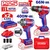 Emtop Cordless 2 Pcs Cordless Impact Drill & Impact Wrench Combo Kit With Battery, Charger & Accessories (ECKL20275)