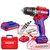 Emtop 13mm 20V Powerful Cordless Impact Drill With Battery, Charger & Accessories,0-500/0-2000 RPM (ECIDL20558)