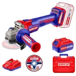 Emtop 100mm (4") 20V Cordless BL Variable Speed Angle Grinder With Battery-Charger & Cutting Disc, 3000/6000/9000 RPM (ELAG261021)