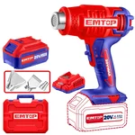 Emtop 20V Cordless Heat Gun With Battery, Charger & Accessories (EHGN200215)