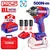 Emtop 1/2" 20V Powerful Cordless Impact Wrench With Battery, Charger & Sockets, Max. Torque 500 Nm (ECIWL2050)