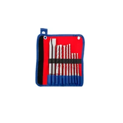 Emtop 10 Pcs Hammer Drill Bits & Chisels Set (EHDR12101)