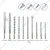 Emtop 10 Pcs Hammer Drill Bits & Chisels Set (EHDR12101)