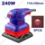 Emtop 110x100mm 240 Watt Compact Palm Sander With Sand Papers & Carbon Brushes, 14000 RPM (EFSR24101)