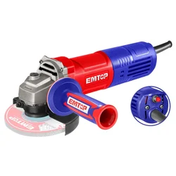 Emtop 100mm 900 Watt Powerful Angle Grinder With Auxiliary Handle, 12000 RPM (EAGR09042)