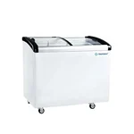 Trufrost GTC 300 Premia Curved Glass Top Freezer 39 x 26 x 36 inch with 2 standard + 1 QDI Basket