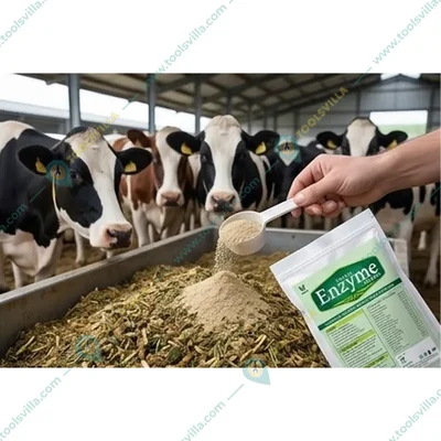 Varahvet Enzyme Powder, Multi-Enzyme Digestive Catalyst & Gut Health Booster for Cattle & Poultry(Pack-100 gm)