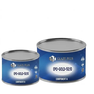 Glaze Plus EPO-GOLD-5010 Clear UV-Resistant Gel Structural Adhesive for Marble & Granite Natural Stone Bonding