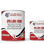 Glaze Plus EPO-LAM-1009 Clear Low Viscosity UV Stable Auto Leveling Epoxy Resin for Marble Crack Filling & Resin Art