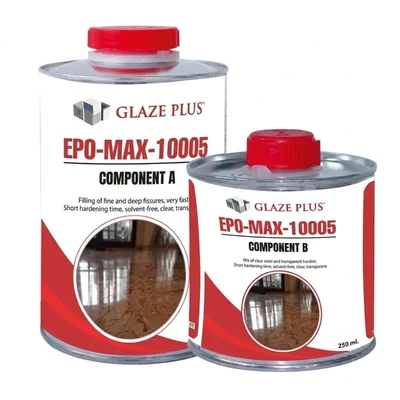 Glaze Plus EPO-MAX-10005 Low Viscosity High Gloss Two Component Italian Marble and Granite Repair Epoxy Resin