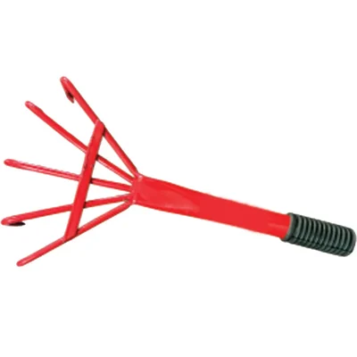 Heavy Duty Hand Cultivator With 5 Pointed Pin Welded To Pipe Used For Weeding, Cultivating & Leveling Soil