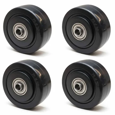 Heavy Duty 75 x 32 MM / 3 x 1.5 Inch ER Conuctive Wheel With Ball Bearing ( Pack Of 4)