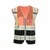 EVION ES - 032 FP Orange & Black Net Type Reflective Safety Jacket(Size-S)