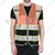 EVION ES - 032 FP Orange & Black Net Type Reflective Safety Jacket(Size-S)