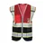 EVION ES - 032 FP Red & Black Net Type Reflective Safety Jacket(Size-S)