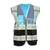 EVION ES - 032 FP Sky Blue & Black Net Type Reflective Safety Jacket(Size-S)