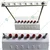 SBT Instruments Iron ESR Tube Stand, Push Type for 6 Tubes, Laboratory and Pathology Use 