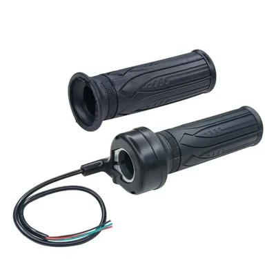 E-Trendo 12x8x7cm M63 3-Wire Hall Sensor Throttle Grip 24-72V M63-3 Wire Throttle