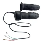 E-Trendo 24-72V 3-Wire Black Grip Throttle Copper Ends EV Scooty Throttle