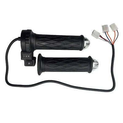 E-Trendo 24-72V Waterproof 3-Speed Throttle Reverse Button for E-Scooter E-Bike 15x8.5x7cm 123+R