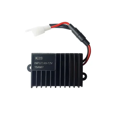 E-Trendo 48V-72V to 12V 15A Waterproof DC Converter Step-Down E-Scooty E-Bike DC12V-15A