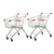 Bigapple Pack Of 2 European Style Heavy Weight King Shopping Trolley, 125L Capacity | BA-ES125