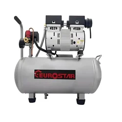 Eurostar 25L Sound Less Oil Free Air Compressor With 1 HP Motor, 116 psi Max. Pressure and 135 LPM