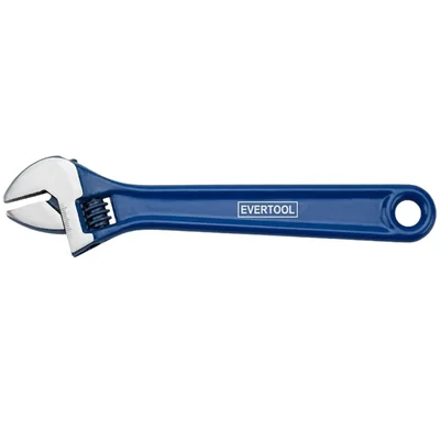 EVERTOOL 300mm Adjustable Wrench Plier Dip Sleeve Drop Forged Chrome Plated ISI Mark EV-12