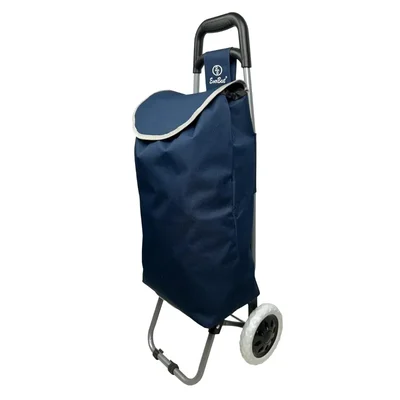 Everbest 38 Liters Shopping Trolley Bag with 2 Wheels (Blue)
