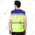 EVION 24258 Green & Royal Blue Reflective Safety Jacket(Size-S)