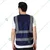 EVION ES-024 Navy Blue Reflective Safety Jacket(Size-S)