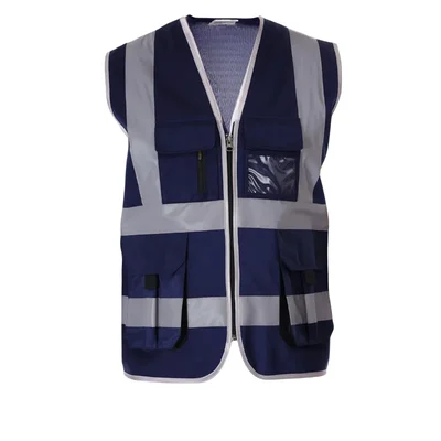 EVION ES-024A Navy Blue Reflective Safety Jacket