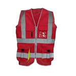 EVION ES-024 Red Reflective Safety Jacket