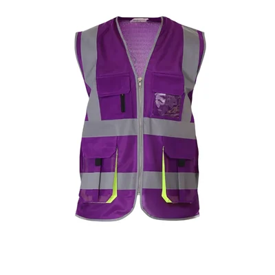 EVION ES-024 Violet Reflective Safety Jacket(Size-S)