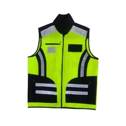 EVION ES-031 Green & Black Reflective Safety Jacket(Size-M)