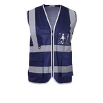 EVION ES-032B Navy Blue Reflective Safety Jacket