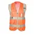 EVION ES-032B Orange Reflective Safety Jacket(Size-S)