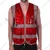 EVION ES-032B Red Reflective Safety Jacket(Size-S)