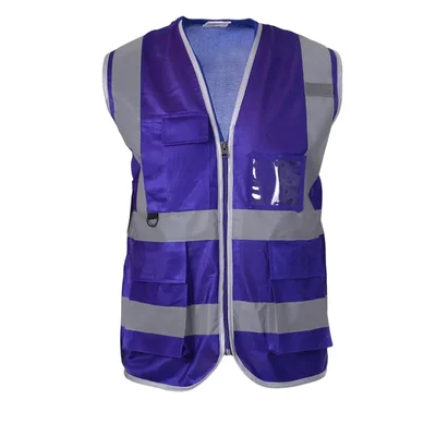 EVION ES-032B Royal Blue Reflective Safety Jacket(Size-S)