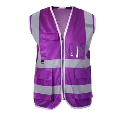 EVION ES-032B Violet Reflective Safety Jacket(Size-S)