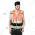 EVION ES - 032 FP Orange & Black Fabric Reflective Safety Jacket(Size-S)