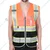 EVION ES - 032 FP Orange & Black Fabric Reflective Safety Jacket(Size-S)