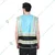 EVION ES - 032 FP Sky Blue & Black Fabric Reflective Safety Jacket(Size-S)