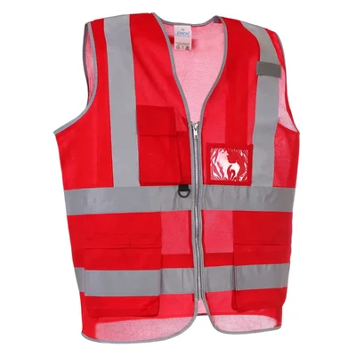 EVION ES-032 High Visibility Red Reflective Vest(Size-S)