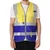 EVION ES-032 High Visibility Yellow & Royal Blue Reflective Vest(Size-S)