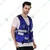 EVION ES-061 Royal Blue Fabric Reflective Safety Jacket(Size-S)