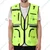EVION ES-065 Green Unisex Reflective Safety Jacket(Size-S)