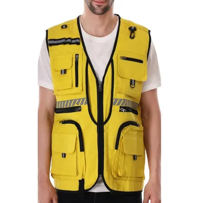 EVION ES 065 Yellow Unisex Reflective Safety Jacket(Size-S)